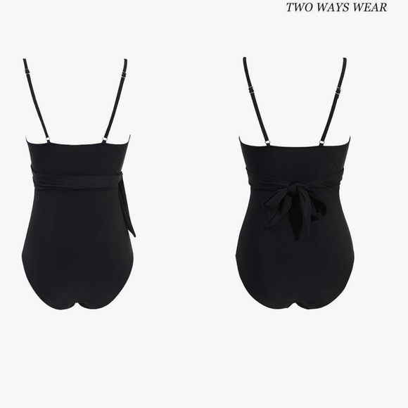 Black Cutout Swimsuit size L - Picture 2 of 6